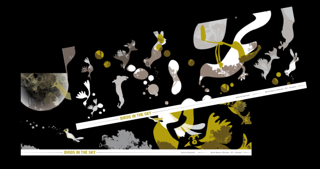 BIrds in the sky, illustrated by Montse Noguera